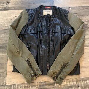 Trafaluc green and black jacket.  EUC.  Women's size small.